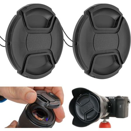 Objektivdeksel, Ø43mm diameter, snap-on deksel, kompatibelt med Nikon, Canon, Sony, Sigma,