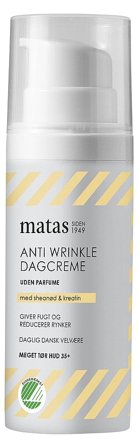 3 for 2 - Matas Striber Anti Wrinkle Dagcreme til Meget til Tør Hud Uden Parfume 50 ml, Skincare, Ansigtspleje, Dagcreme