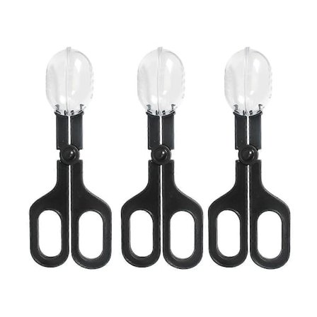 Reptilfodringsklemme, 3-delt sæt, bikube-fangstklemme, afføringsskovl, rengøringsværktøj til akvarier og insekter