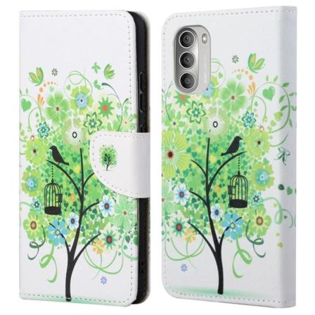 Wonderland Motorola Moto G51 5G Flip Etui - Grønt Træ Green
