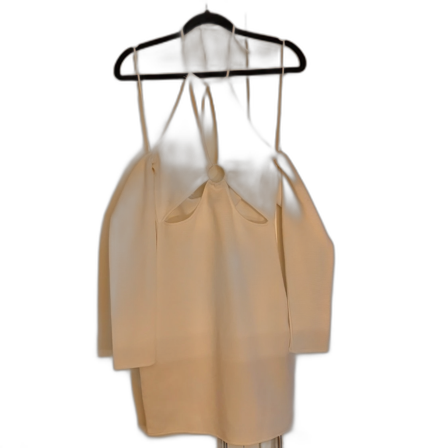 Vit kortklänning med cut out och ringdetalj