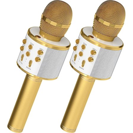 2 stk. Karaoke-mikrofon til børn, trådløs Bluetooth Karaoke Mi