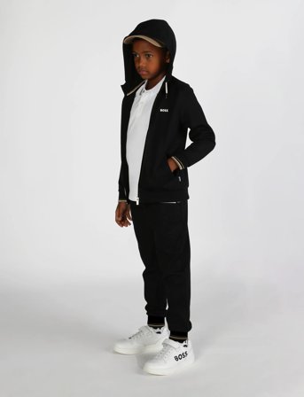 BOSS Hooded Cardigan - Black - 138