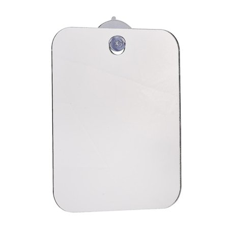 Dusjspeil for barbering, duggfritt baderomsspeil med sugekopp, bærbart håndholdt duggfritt speil