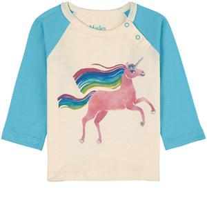 Hatley Rainbow Unicorn Graphic Baby T-shirt Cami Lace 9-12 months - Tops - 9-12 months - Cream - Mädchen