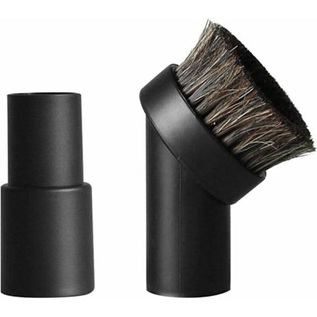 Hestehårstøvsugerbørste med slangetilpasning - Rengjøringssett kompatibelt med de fleste støvsugere - Accepterer 1,25 tommers tilbehør