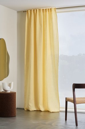 Jotex - Vannavstøtende Lingardin 1-lengde Lys solgul - KAIA - Kjøp Lingardiner hos Jotex