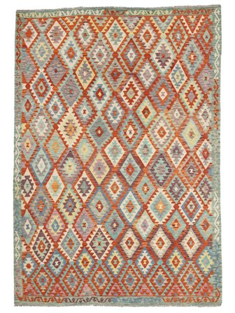 Handgewebt Kelim Afghan Old Stil Teppich 253X343