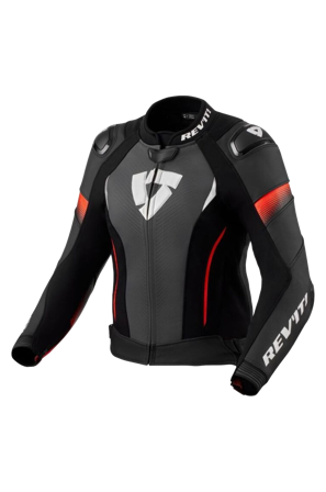 Rev'It! Xena 4 Pro MC Jacket Women Black/Neon Red 34