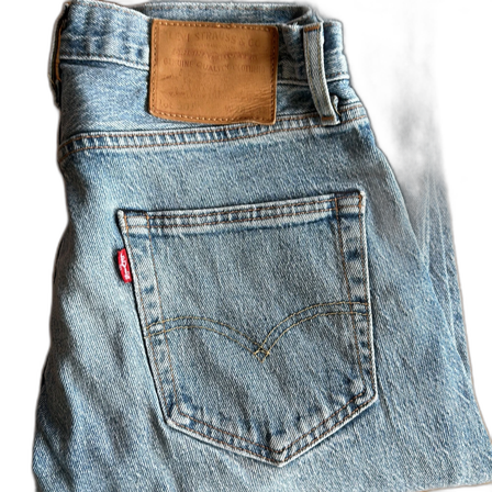 Ljusblå Levis 501 jeans