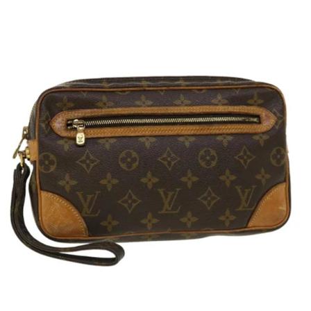 Louis Vuitton Vintage Pre-owned Canvas clutches Brun, Dame Vintage Tasker, Størrelse: ONE Size
