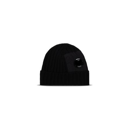 C.p. Company Bonnet poche goggle , Zwart , Heren , Maat: ONE Size Hoeden