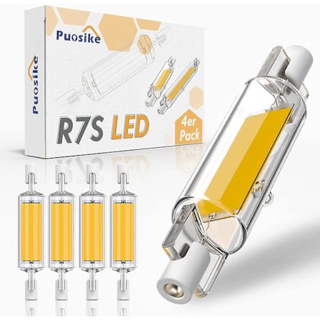 R7s Led 78mm Dæmpbar 600lm, 10w R7s Led Pære Varmt Hvid 2700k, Udskiftning J7s Halogen 80w-100w Lampe, R7s Led Cob Lineær Høj Lys, 360 Strålebelysning