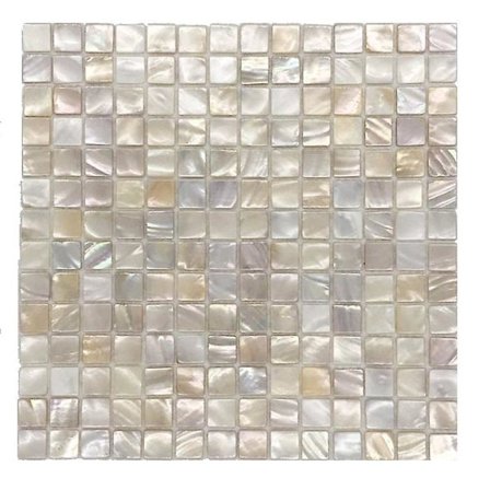 3d White Seamless Mother Of Pearl Tile Shell Mosaic För Badrum/kök Backsplashes (8 ark)