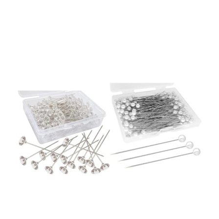 Blomsterblomster Diamant Strassnåler Krystallhode Klar