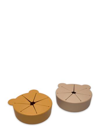 Kelly Snack Cup - 2 Pack Home Meal Time Lunch Boxes Brun Liewood