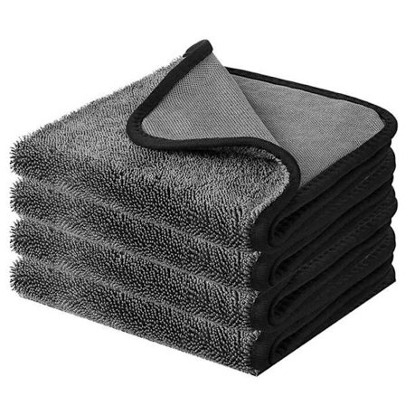 4-pack mikrofiberdukar 40 x 60 cm, bilpoleringsduk, duschvattenborttagningsduk.