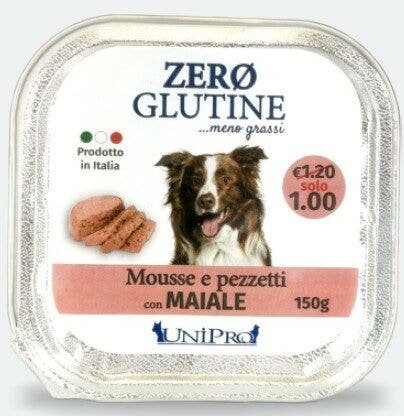 Unipro Zero Glutine Cane Con Maiale 150g