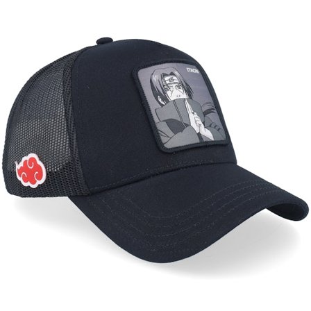 Capslab - Zwart trucker Cap - Naruto Itachi Black A-Frame Trucker @ Hatstore