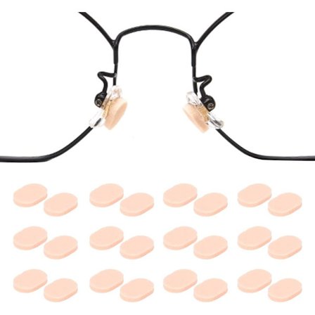 Mjuka Skum Glasögon Nässkydd Självhäftande Halkfria Nässkydd för Glasögon Anti-Slip Glasögon Nässkydd för Plastbågar Glasögon Solglasögon 12 Par