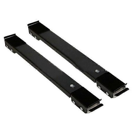 2 stk Vaskemaskin Stativ Flytteverktøy Kjøleskap Base Mobil Rullebrakett Kjøleskap Stativ Hjul Svart