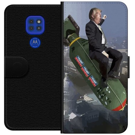 Kompatibelt Plånboksfodral till Motorola Moto G9 Play Trump på bomb