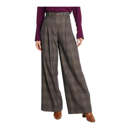 Momoni, Wide Trousers Bruin, Dames, Maat:S