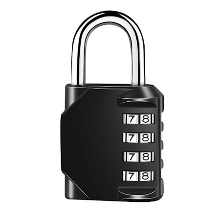 1 stk. 4-sifret kodelås - Værbestandig sikkerhetslås, kombinasjon