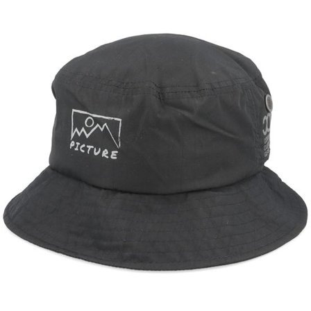 Picture - Svart bucket Hatt - Recycled Lisbonne Hat Black Bucket @ Hatstore