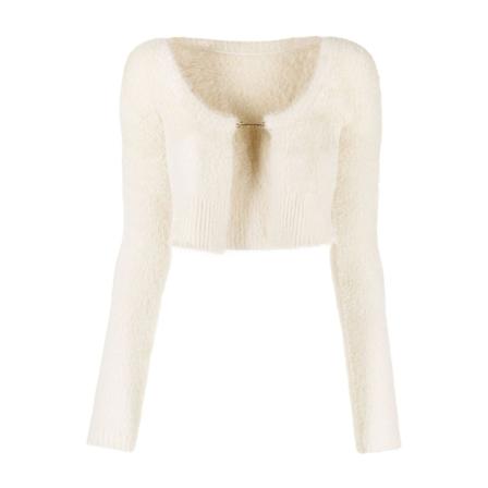 Jacquemus, Cardigans Wit, Dames, Maat:S