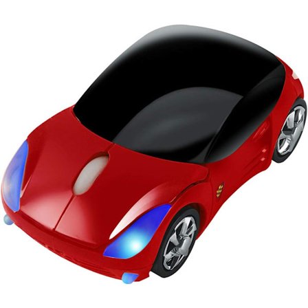 Cool Sports Car Shaped Wireless Mouse Mini Portable Optical Cordl