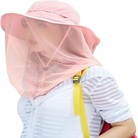 Myggenet Hat, Safari Solhat med Slør Net Beskyttelse mod Insekter