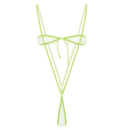 Naisten Eroottinen Seksikäs Mikro Mini G-string Thong Bikini Bodysuit Läpinäkyvä Pitsi Alusvaate Set Rintaliivit Top Suspender Alushousut Alaosa 