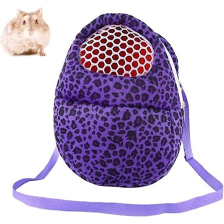 Hamstertransportväska Bärbar Husdjur Utgående Reseryggsäck Djur Varma Handväskor Sovsäng Andningsbar Mesh Paket Medium Dragkedja Påse för Mus Suga