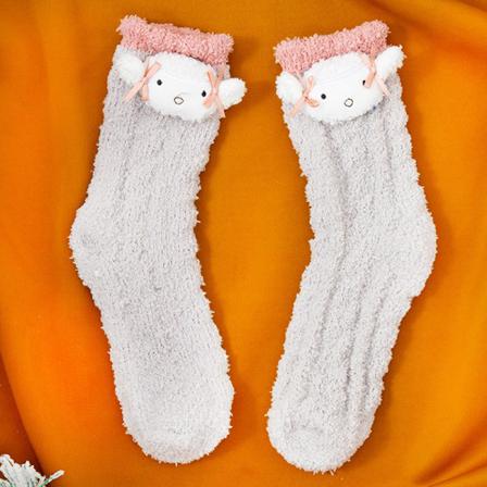 2 St Super Soft Fuzzy Cozy Home Sovstrumpor Varm Tofflor Kaki Lamm