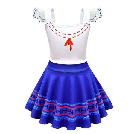Encanto Mirabel Madrigal Cosplay Fancy Kjoler Prinsessekjole - Perfet 110cm