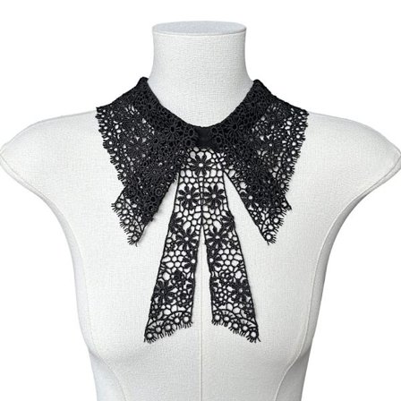 Dame Blondekrave Sløjfe Krave SORT