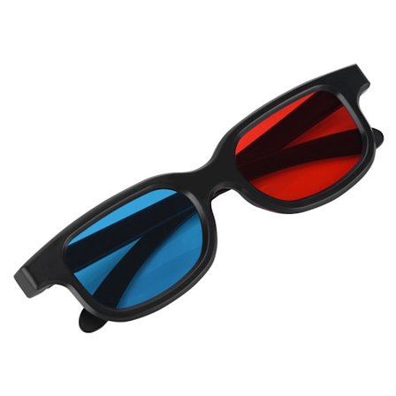 2 kpl musta kehys punainen sininen 3D-lasit Core Player punainen sininen muoto stereoskooppinen elokuvalasit