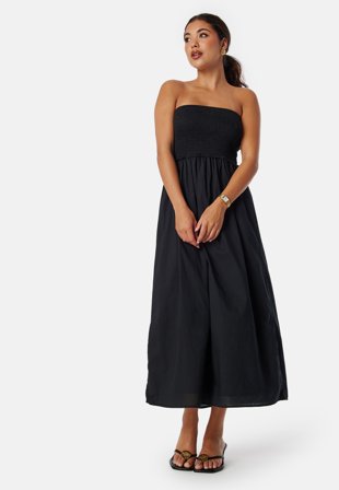 ONLY Onlclaudia Smock Tube Dress Black Klær
