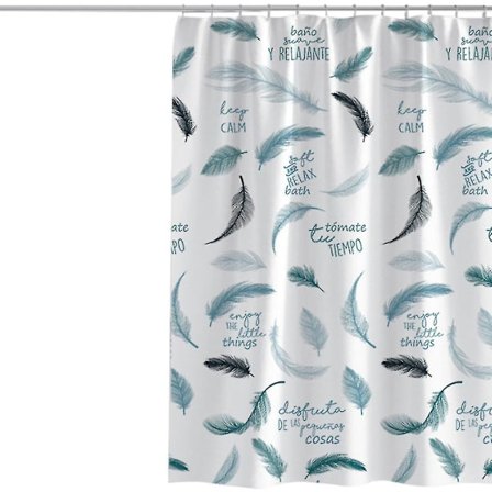 150x200cm, Duschdraperi för hemmet, fjädertryck polyester duschdraperi förtjockat för badrum, vattenavvisande, mögelbeständigt