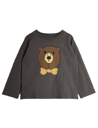 Mini Rodini Bear Långärmad T-Shirt Överdelar Unisex Grå 92/98