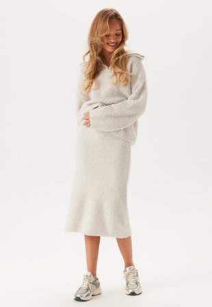 Object Collectors Item - Objtolatya Knit Midi Skirt - White Sand