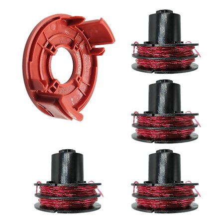 Til AL-KO GTE 350 / GTE 450 / GTE 550 Græstrimmer 4 Trådspole + 1 Spoledæksel Reservedele, 112