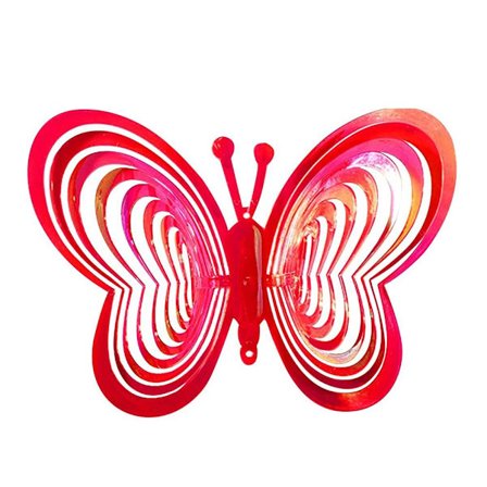 Vindspill Snurrende vindkule for utendørs hengende hage Balkong Ballong Sommerfugl og fugl Vindmølle dekorasjon