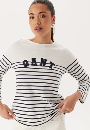 GANT-Reg Breton Boat Neck T-shirt-S