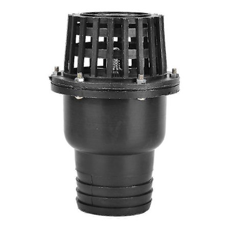 Vattenpump Fotventil Svart PVC Lågtrycks Platt Backventil För Vätskepump (3in) (FMY)