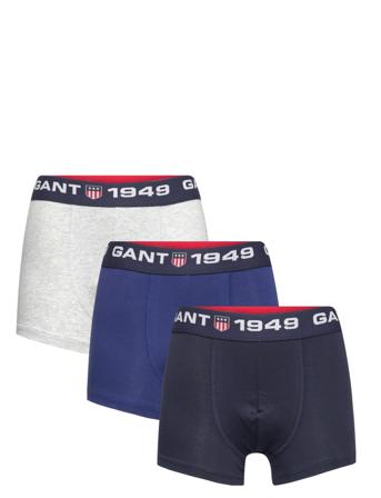 Boy's Trunk 3-Pack Night & Underwear Underwear Underpants Blå GANT