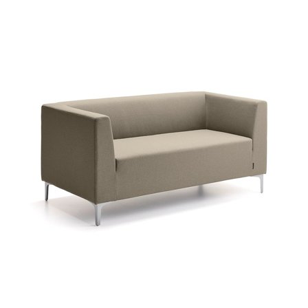 2-personers sofa CASUAL, stof CURA, taupe
