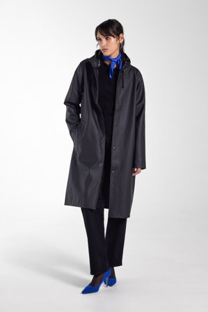 Stockholm Long Raincoat Black
