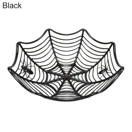 Halloween fruktskål godis tallrik SVART